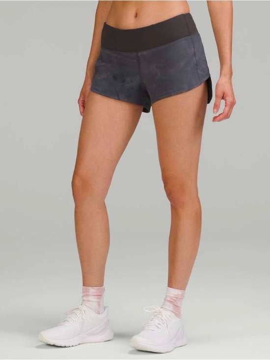 lululemon athletica Pants - Lululemon Speed Up Low-Rise Lined Short 2.5" Diamond Dye Pitch Grey Graphite 4